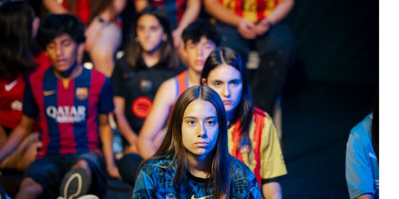 Artistes en residència treballant amb alumnat d'institut