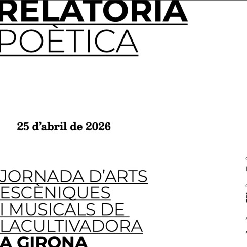 Relatoria poètica a càrrec de Alejandro Santaflorentina