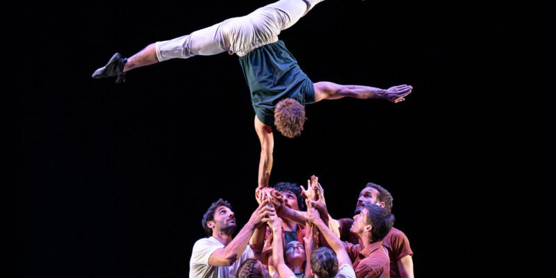 Espectacle acrobàtic sobre la mirada i la perspectiva