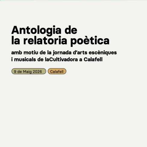 Relatoria poètica a càrrec d'Oriol Sauleda